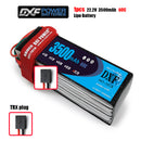 (CN)DXF 6S Lipo Battery 22.2V 60C 3500mAh Soft Case Battery with EC5 XT90 Connector for Car Truck Tank RC Buggy Truggy Racing Hobby