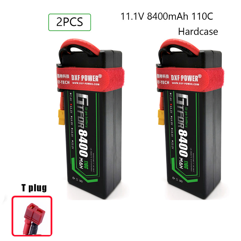 (IT)GTFDR Lipo Battery 3S 11.1V 8400mAh 110C/220C HardCase Lipo Battery for RC HPI HSP 1/8 1/10 Buggy RC Car Truck