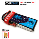 (CN)DXF 2S Lipo Battery 7.4V 100C 3800mAh Soft Case Battery with EC5 XT90 Connector for Car Truck Tank RC Buggy Truggy Racing Hobby