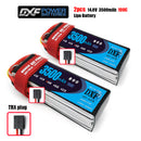 (CN)DXF 4S Lipo Battery 14.8V 100C 3500mAh Soft Case Battery with EC5 XT90 Connector for Car Truck Tank RC Buggy Truggy Racing Hobby