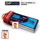 (CN)DXF 3S Lipo Battery 11.1V 50C 3500mAh Soft Case Battery with EC5 XT90 Connector for Car Truck Tank RC Buggy Truggy Racing Hobby