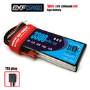 (CN)DXF 2S Lipo Battery 7.4V 50C 3300mAh Soft Case Battery with EC5 XT90 Connector for Car Truck Tank RC Buggy Truggy Racing Hobby