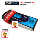 (CN)DXF 2S Lipo Battery 7.4V 100C 6500mAh Soft Case Battery with EC5 XT90 Connector for Car Truck Tank RC Buggy Truggy Racing Hobby