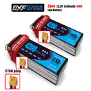 (CN)DXF 6S Lipo Battery 22.2V 100C 4200mAh Soft Case Battery with EC5 XT90 Connector for Car Truck Tank RC Buggy Truggy Racing Hobby