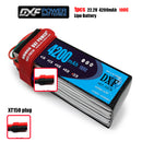 (CN)DXF 6S Lipo Battery 22.2V 100C 4200mAh Soft Case Battery with EC5 XT90 Connector for Car Truck Tank RC Buggy Truggy Racing Hobby