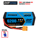 (CN)DXF High Voltage 4S 6200 mAh 14.8V 80C Batteria Lipo ad Alta Capacità Hardcase con XT90 Spina per 1:8 Scala RC Auto, Multi-Rotore RC Aeroplano, RC Elicottero, RC Barca