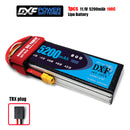 (CN)DXF 3S Lipo Battery 11.1V 50C 6200mAh Soft Case Battery with EC5 XT90 Connector for Car Truck Tank RC Buggy Truggy Racing Hobby