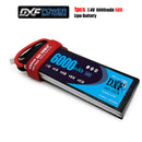 (CN)DXF 2S Lipo Battery 7.4V 50C 6200mAh Soft Case Battery with EC5 XT90 Connector for Car Truck Tank RC Buggy Truggy Racing Hobby