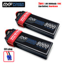 (CN)DXF 2S 8000mAh 7.4V 110C Batteria Lipo ad Alta Capacità Hardcase con XT90 Spina per 1:8 Scala RC Auto, Multi-Rotore RC Aeroplano, RC Elicottero, RC Barca