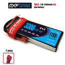 (CN)DXF 2S Lipo Battery 7.4V 60C 3300mAh Soft Case Battery with EC5 XT90 Connector for Car Truck Tank RC Buggy Truggy Racing Hobby
