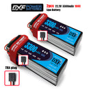 (CN)DXF 6S Lipo Battery 22.2V 100C 3300mAh Soft Case Battery with EC5 XT90 Connector for Car Truck Tank RC Buggy Truggy Racing Hobby