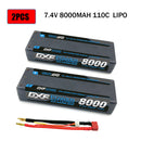 (CN)DXF 5mm 2S 8000mAh 7.4V 110C Batteria Lipo ad Alta Capacità Hardcase con XT90 Spina per 1:8 Scala RC Auto, Multi-Rotore RC Aeroplano, RC Elicottero, RC Barca