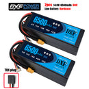 (CN)DXF 4S 6500 mAh 14.8V 60C Batteria Lipo ad Alta Capacità Hardcase con XT90 Spina per 1:8 Scala RC Auto, Multi-Rotore RC Aeroplano, RC Elicottero, RC Barca