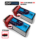 (CN)DXF 6S Lipo Battery 22.2V 30C 3000mAh Soft Case Battery with EC5 XT90 Connector for Car Truck Tank RC Buggy Truggy Racing Hobby