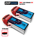 (CN)DXF 4S Lipo Battery 14.8V 60C 3500mAh Soft Case Battery with EC5 XT90 Connector for Car Truck Tank RC Buggy Truggy Racing Hobby