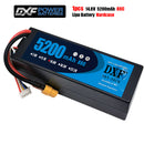 (CN)DXF High Voltage 4S 5200 mAh 14.8V 80C Batteria Lipo ad Alta Capacità Hardcase con XT90 Spina per 1:8 Scala RC Auto, Multi-Rotore RC Aeroplano, RC Elicottero, RC Barca