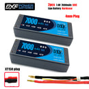 (CN)DXF 4mm 2S 7000mAh 7.4V 60C Batteria Lipo ad Alta Capacità Hardcase con XT90 Spina per 1:8 Scala RC Auto, Multi-Rotore RC Aeroplano, RC Elicottero, RC Barca