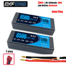 (CN)DXF 4mm 2S 6500mAh 7.4V 100C Batteria Lipo ad Alta Capacità Hardcase con XT90 Spina per 1:8 Scala RC Auto, Multi-Rotore RC Aeroplano, RC Elicottero, RC Barca