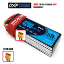 (CN)DXF 4S Lipo Battery 14.8V 60C 4200mAh Soft Case Battery with EC5 XT90 Connector for Car Truck Tank RC Buggy Truggy Racing Hobby
