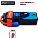 (CN)DXF 4S Lipo Battery 14.8V 120C 8400mAh Soft Case Battery with EC5 XT90 Connector for Car Truck Tank RC Buggy Truggy Racing Hobby