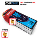 (CN)DXF 4S Lipo Battery 14.8V 100C 3500mAh Soft Case Battery with EC5 XT90 Connector for Car Truck Tank RC Buggy Truggy Racing Hobby