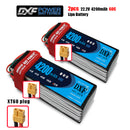 (CN)DXF 6S Lipo Battery 22.2V 60C 4200mAh Soft Case Battery with EC5 XT90 Connector for Car Truck Tank RC Buggy Truggy Racing Hobby