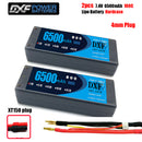 (CN)DXF 4mm 2S 6500mAh 7.4V 100C Batteria Lipo ad Alta Capacità Hardcase con XT90 Spina per 1:8 Scala RC Auto, Multi-Rotore RC Aeroplano, RC Elicottero, RC Barca