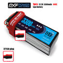 (CN)DXF 6S Lipo Battery 22.2V 100C 3300mAh Soft Case Battery with EC5 XT90 Connector for Car Truck Tank RC Buggy Truggy Racing Hobby