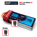 (CN)DXF 3S Lipo Battery 11.1V 50C 3500mAh Soft Case Battery with EC5 XT90 Connector for Car Truck Tank RC Buggy Truggy Racing Hobby