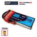 (CN)DXF 2S Lipo Battery 7.4V 30C 3000mAh Soft Case Battery with EC5 XT90 Connector for Car Truck Tank RC Buggy Truggy Racing Hobby