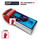 (CN)DXF 4S Lipo Battery 14.8V 50C 3800mAh Soft Case Battery with EC5 XT90 Connector for Car Truck Tank RC Buggy Truggy Racing Hobby
