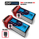 (CN)DXF 6S Lipo Battery 22.2V 60C 3500mAh Soft Case Battery with EC5 XT90 Connector for Car Truck Tank RC Buggy Truggy Racing Hobby
