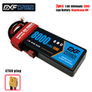 (CN)DXF 2S 8000mAh 7.6V 130C Batteria Lipo ad Alta Capacità Hardcase con XT90 Spina per 1:8 Scala RC Auto, Multi-Rotore RC Aeroplano, RC Elicottero, RC Barca