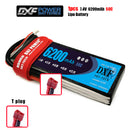 (CN)DXF 2S Lipo Battery 7.4V 50C 6200mAh Soft Case Battery with EC5 XT90 Connector for Car Truck Tank RC Buggy Truggy Racing Hobby