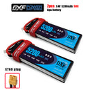 (CN)DXF 2S Lipo Battery 7.4V 50C 5200mAh Soft Case Battery with EC5 XT90 Connector for Car Truck Tank RC Buggy Truggy Racing Hobby