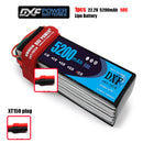 (CN)DXF 6S Lipo Battery 22.2V 50C 5200mAh Soft Case Battery with EC5 XT90 Connector for Car Truck Tank RC Buggy Truggy Racing Hobby