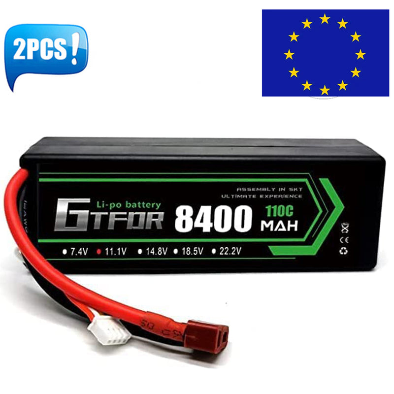 (EU)GTFDR Lipo Battery 3S 11.1V 8400mAh 110C/220C HardCase Lipo Battery for RC HPI HSP 1/8 1/10 Buggy RC Car Truck