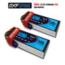 (CN)DXF 6S Lipo Battery 22.2V 50C 5200mAh Soft Case Battery with EC5 XT90 Connector for Car Truck Tank RC Buggy Truggy Racing Hobby