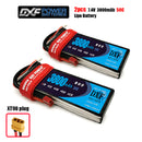 (CN)DXF 2S Lipo Battery 7.4V 100C 3500mAh Soft Case Battery with EC5 XT90 Connector for Car Truck Tank RC Buggy Truggy Racing Hobby