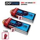 (CN)DXF 3S Lipo Battery 11.1V 50C 3300mAh Soft Case Battery with EC5 XT90 Connector for Car Truck Tank RC Buggy Truggy Racing Hobby
