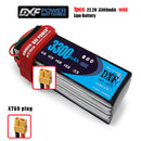 (CN)DXF 6S Lipo Battery 22.2V 100C 3300mAh Soft Case Battery with EC5 XT90 Connector for Car Truck Tank RC Buggy Truggy Racing Hobby