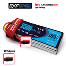 (CN)DXF 3S Lipo Battery 11.1V 50C 3500mAh Soft Case Battery with EC5 XT90 Connector for Car Truck Tank RC Buggy Truggy Racing Hobby