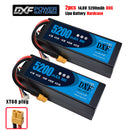 (CN)DXF High Voltage 4S 5200 mAh 14.8V 80C Batteria Lipo ad Alta Capacità Hardcase con XT90 Spina per 1:8 Scala RC Auto, Multi-Rotore RC Aeroplano, RC Elicottero, RC Barca