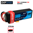 (CN)DXF 3S Lipo Battery 11.1V 120C 8400mAh Soft Case Battery with EC5 XT90 Connector for Car Truck Tank RC Buggy Truggy Racing Hobby
