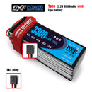 (CN)DXF 6S Lipo Battery 22.2V 100C 3300mAh Soft Case Battery with EC5 XT90 Connector for Car Truck Tank RC Buggy Truggy Racing Hobby