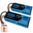 (CN)DXF Lipo Battery 3S 11.1V 6750mAh 100C Hardcase for Rc Truck Drone 1/10 1/8 Scale Traxxas Slash 4x4 RC Car Hard Case