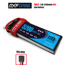 (CN)DXF 2S Lipo Battery 7.4V 100C 5200mAh Soft Case Battery with EC5 XT90 Connector for Car Truck Tank RC Buggy Truggy Racing Hobby