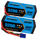 (USA)DXF Lipo Battery 4S 14.8V 5200mAh 60C/120C HardCase Lipo Battery for RC HPI HSP 1/8 1/10 Buggy RC Car Truck