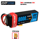 (CN)DXF 3S Lipo Battery 11.4V 130C 8000mAh Soft Case Battery with EC5 XT90 Connector for Car Truck Tank RC Buggy Truggy Racing Hobby