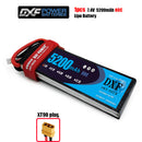 (CN)DXF 2S Lipo Battery 7.4V 50C 6200mAh Soft Case Battery with EC5 XT90 Connector for Car Truck Tank RC Buggy Truggy Racing Hobby